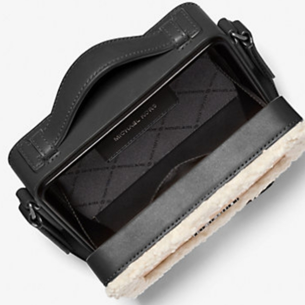 Michael Kors Cooper Suede and Sherpa Crossbody Bag/ BNWT/Sealed/ UNISEX - Picture 2 of 4